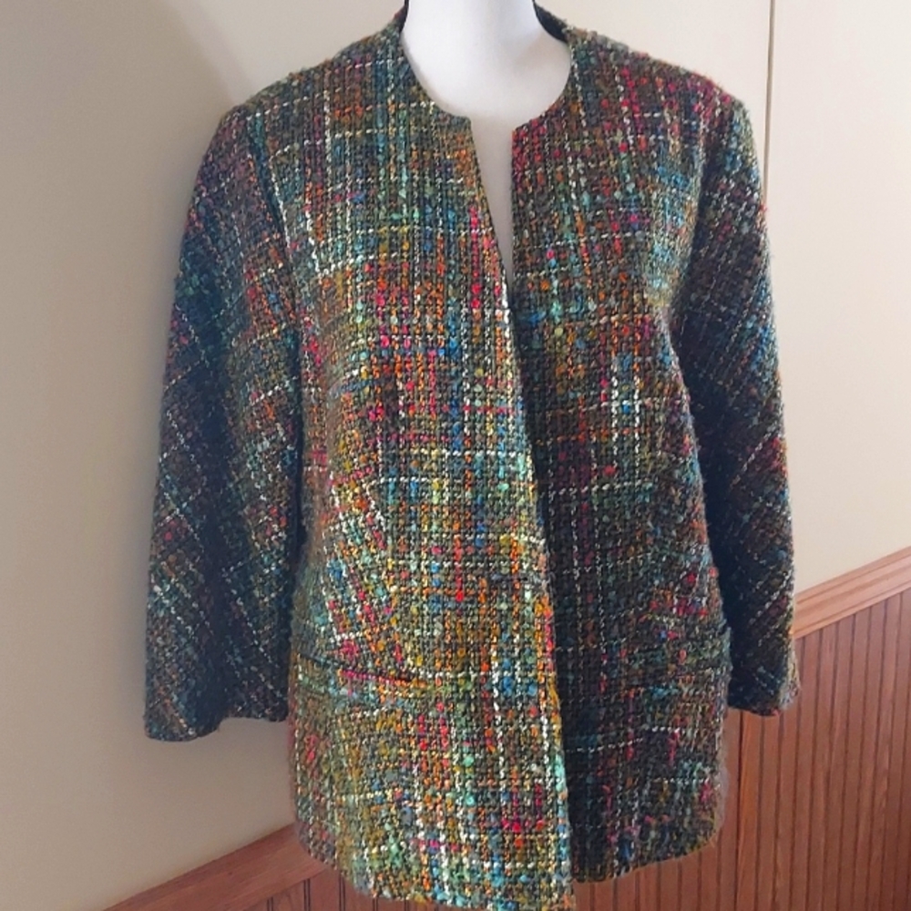 Collar-less jacket by Coldwater Creek